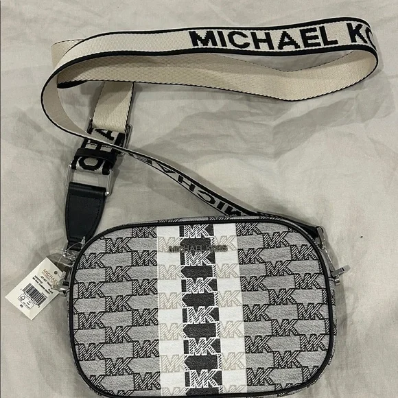 Michael Kors Monogram Black and Gray Belt Bag - Picture 1 of 5